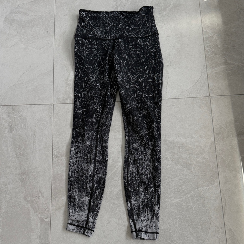 Lululemon Athletica Black and Gray Leggings